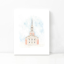 5 x 7 Robert Carr Chapel Watercolor Art Print - Fort Worth, Texas
