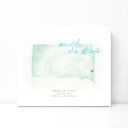 South Dakota 5x7 - Landscape Personalized Watercolor Map 