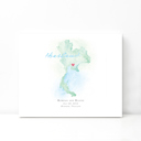 Thailand 5x7 - Landscape Personalized Watercolor Map 