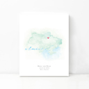 Ukraine 5x7 - Portrait Personalized Watercolor Map 