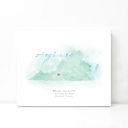 Virginia 5x7 - Landscape Personalized Watercolor Map 