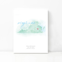 Virginia 5x7 - Portrait Personalized Watercolor Map 