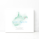 West Virginia 5x7 - Landscape Personalized Watercolor Map 
