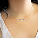  Mini Name Necklace Sterling Silver