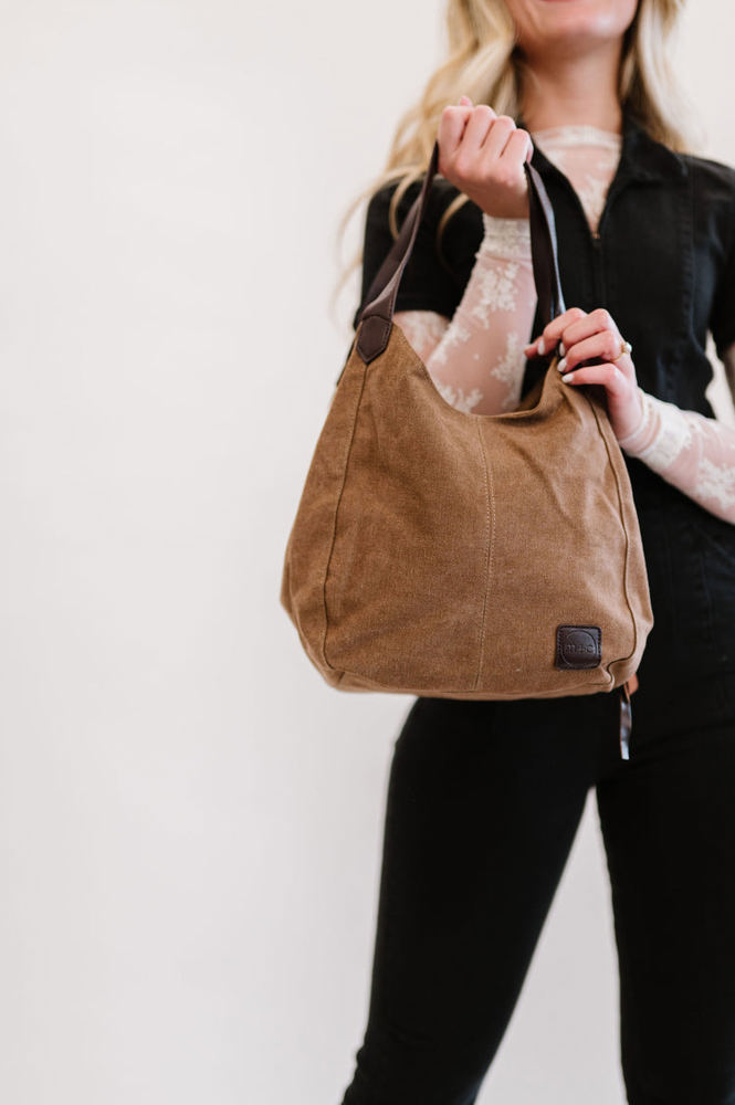 Anniston Canvas Hobo Bag