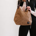 Brown Anniston Canvas Hobo Bag