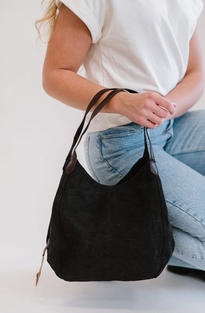 Anniston Canvas Hobo Bag