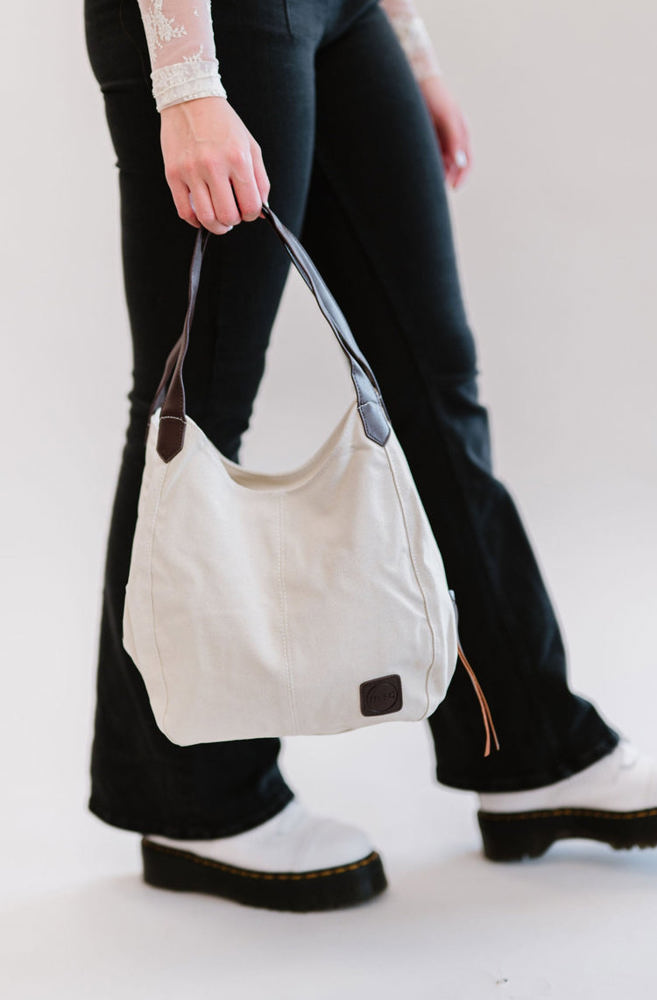 Anniston Canvas Hobo Bag