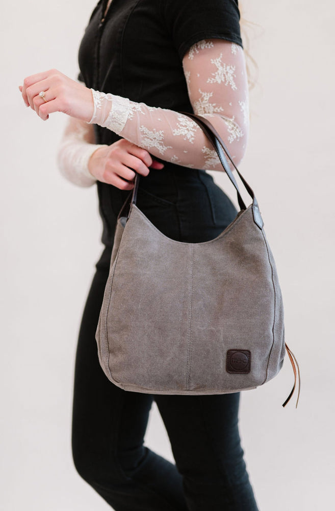 Anniston Canvas Hobo Bag