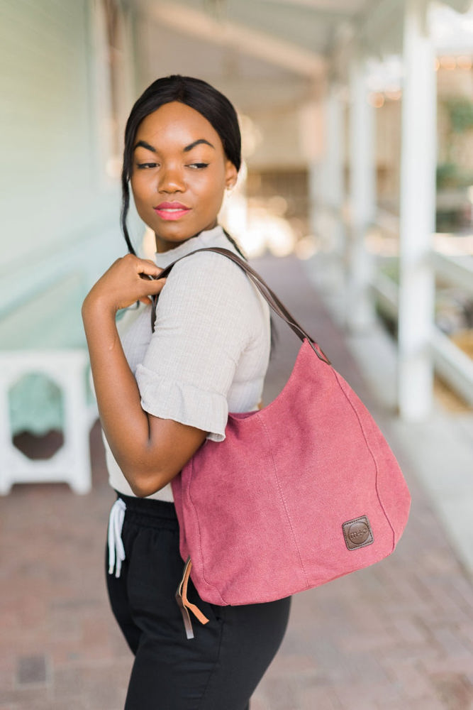 Anniston Canvas Hobo Bag