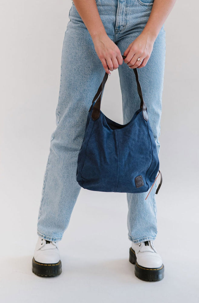 Anniston Canvas Hobo Bag