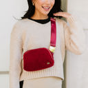 Wine Aspen Sherpa Belt Bag