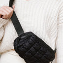 Black Atlas Quilted Belt Bag