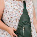 Deep Forest Gren Camry Sling Crossbody