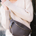 Charcoal Catherine Belt Bag