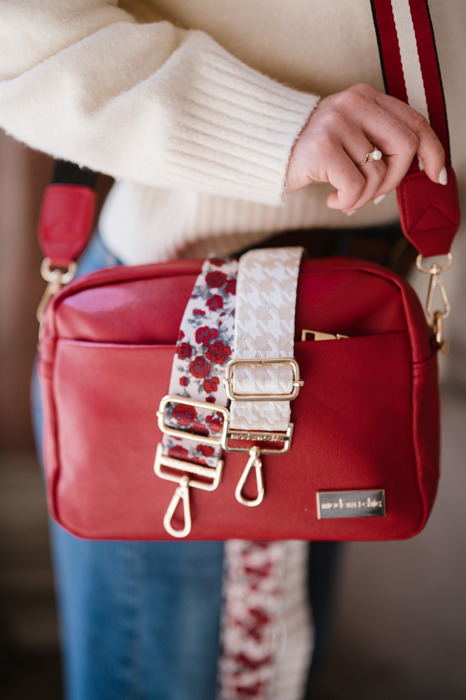 Alice Cozy Rosy Crossbody with additional 3 bag straps