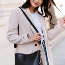 Black Marissa Saddle Crossbody