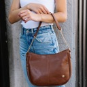 Russet Brown Marissa Saddle Crossbody