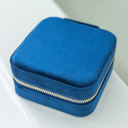 Sapphire Blue Eloise Velvet Jewelry Case