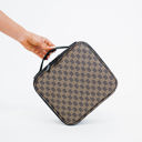 Luxe Brown Khloe Customizable Cosmetic Case