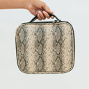 Snakeskin Khloe Customizable Cosmetic Case