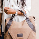 Coffee Kinsley Canvas Bag