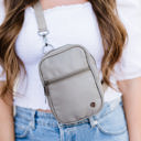 Dark Stone Grey Lainey Convertible Crossbody