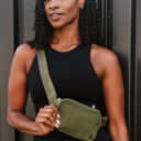 Army Green Madison Belt Bag