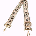 Beige, Mocha, Rose Mila Floral Adjustable Bag Strap