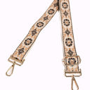 Beige, Mocha, Caramel Mila Floral Adjustable Bag Strap