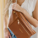 Camel Presley Oversized Sling Bag