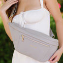 Grey Presley Oversized Sling Bag