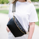 Black Rory Oversized Belt Bag