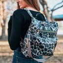 Leopard Black Brielle Convertible Bag