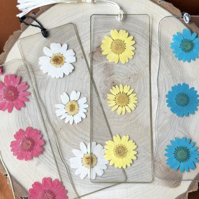 Pressed Daisy Flower Bookmark