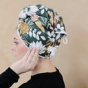 floral Microfiber Hair Towel