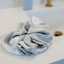Silver Sleep Scrunchie