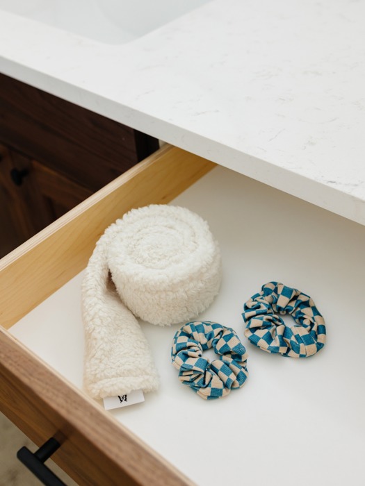Checkered Scrunchie