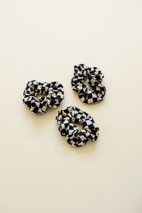 Checkered Scrunchie