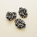 Black Checkered Scrunchie