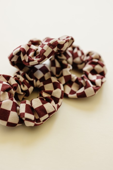 Checkered Scrunchie