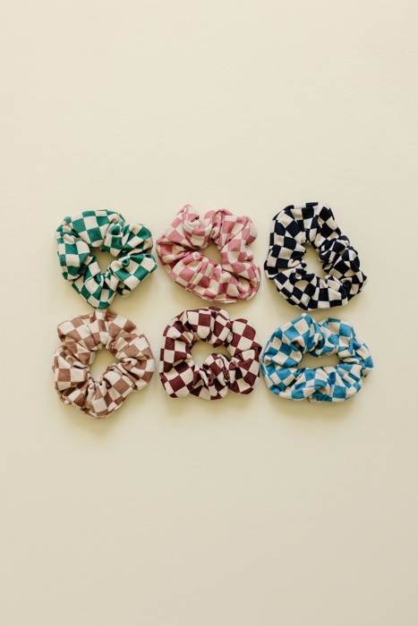 Checkered Scrunchie