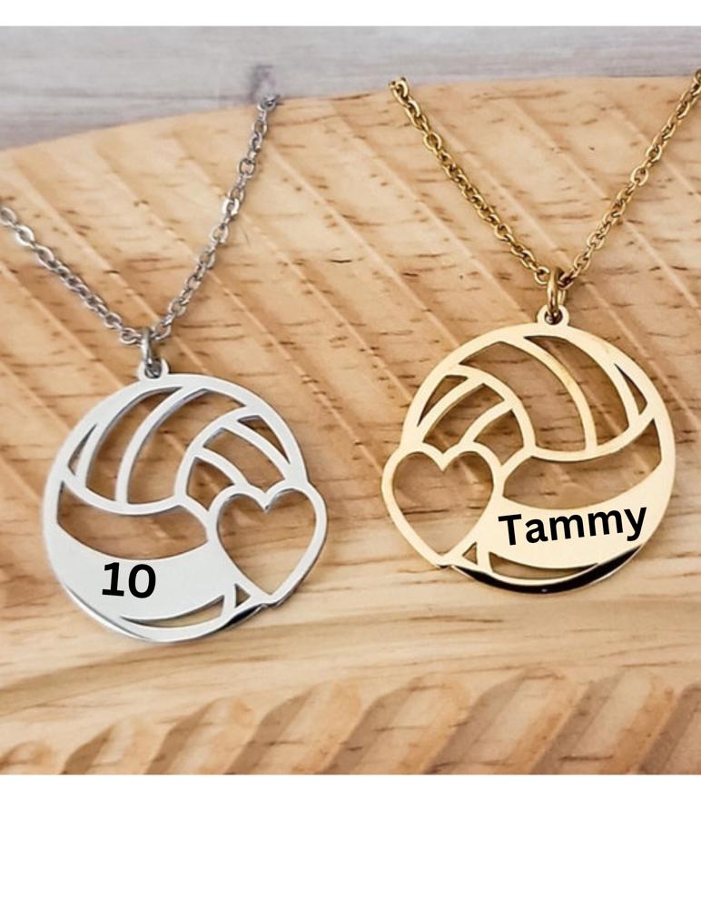 Volleyball Necklace Personalized