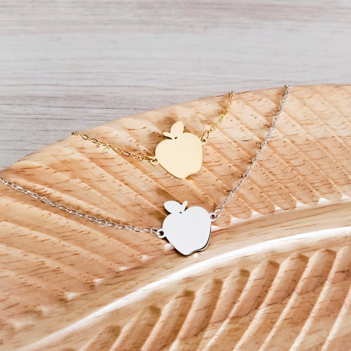 Apple Necklace - Personalized