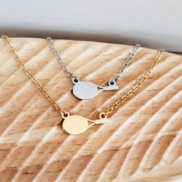 Tennis Necklace - Personalized - Choose gold or silver - Makes a great gift for anyone who loves tennis