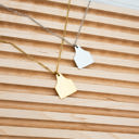 Silver Cow Ear Tag Necklace - Personalized necklace- Makes a great gift for any cow lover
