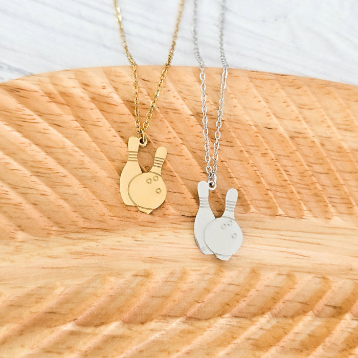 Bowling Necklace - Personalization is available! Great gift for bowlers