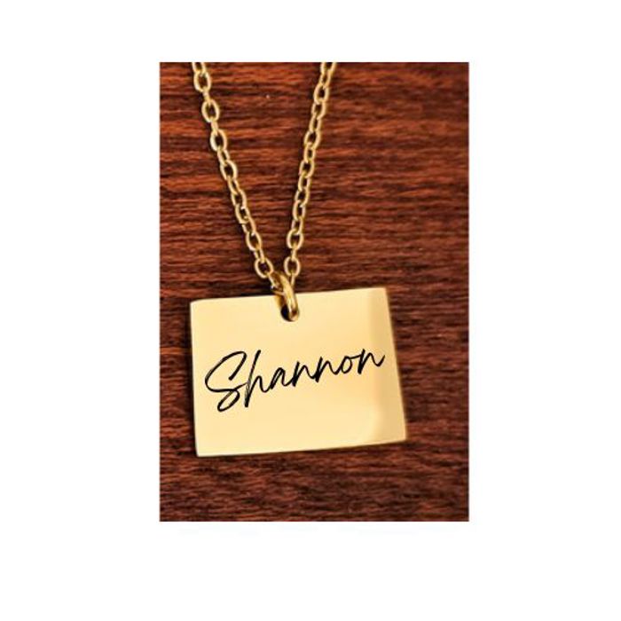 Colorado Necklace - Personalized Necklace - Makes a great gift!