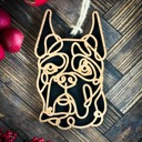  Dog Ornament - Line Art - Choose your dog from the list & style! Personalized with name too! 