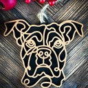  Dog Ornament - Line Art - Choose your dog from the list & style! Personalized with name too! 